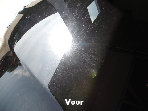 veel krasjes swirls in lak voor het polijsten | A1 Car Cleaning