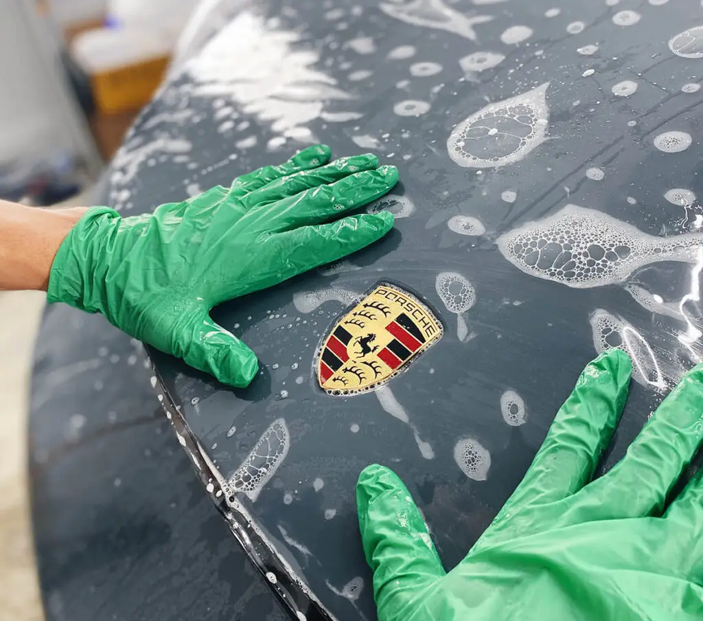 porsche ppf aanbrengen paint protection film | A1 Car Cleaning